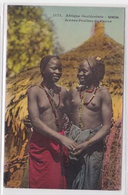 54610 Ak Senégal nackte Eingeborene um 1915