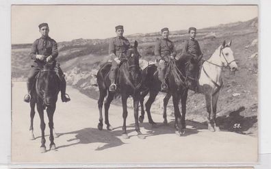 65444 Foto Ak Soldaten Reiter Türkei, Mazedonien? um 1915
