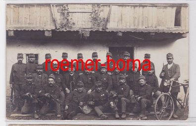 73652 Foto Ak K & K Landsturm Baon Nr.67 1. Kompagnie 1914