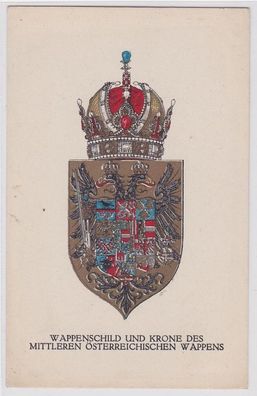 76823 Wappen AK Nr. 286 Rotes Kreuz Kriegshilfs-Büro Kriegsfürsorge-Amt