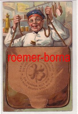 80867 Miliaria Humor Ak Soldat mit Portemonnaie Geldbörse 1907