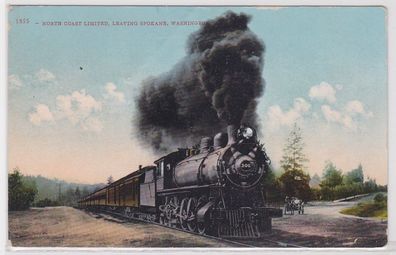 69124 Ak Washington North Coast Limited Dampflokomotive um 1910