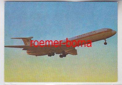 69727 Foto Ak Interflug Turbinenluftstrahlverkehrsflugzeug IL 62 von 1977