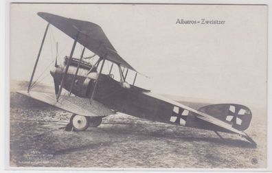 98374 Ak Flugzeug Albatros Zweisitzer 1. Weltkrieg um 1915