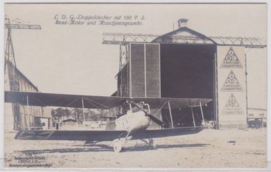 98507 Ak L.V.G. Doppeldecker Flugzeug im 1. Weltkrieg um 1915