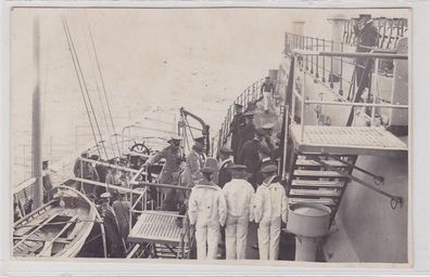 79905 Foto Ak General von Seeckt an Bord eines Kriegsschiff 1923