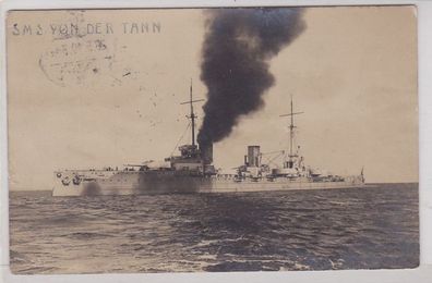 91083 Foto Ak Deutsches Kriegsschiff S.M.S 'von der Tann' 1910