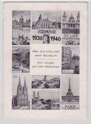 89874 AK Ein Ungar auf der Weltreise 1930-1940, Ansichten seiner Reisestationen