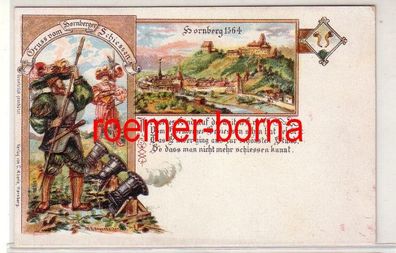 76406 Ak Gruss vom Hornberger Schiessen um 1910 mit Ansicht Hornberg 1564