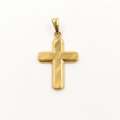 Kreuz aus 8 kt Gold Diamantiert