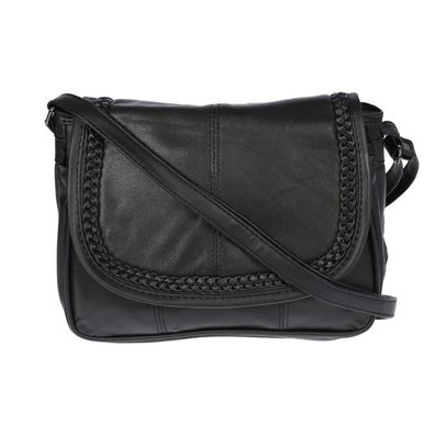 Luxus Leder Umhängetasche Crossover Bag Schultertasche Tasche 22x19 cm