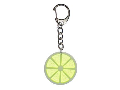 Limettenscheibe Limette Schlüsselanhänger Miniblings Anhänger Schlüsselring grün