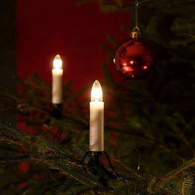Weihnachtsbaumbeleuchtung 25er klare Birne innen ein Strang 18,3m 1190-000