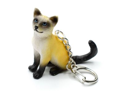 Siamkatze Kitten Schlüsselanhänger Miniblings Anhänger Schlüsselring Katze Kitty
