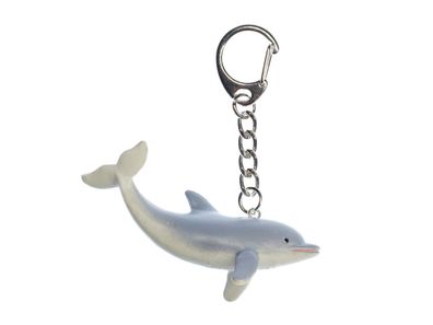 Delfin Schlüsselanhänger Miniblings Anhänger Delphin Ozean hellgrau