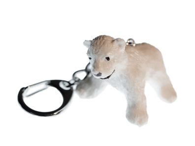 Eisbär Schlüsselanhänger Miniblings Anhänger Schlüsselring Bär Kind Baby Weiß