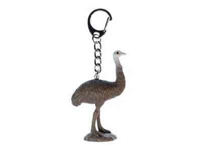 Emu Schlüsselanhänger Miniblings Laufvogel Laufvögel Australien Tier Strauß grau