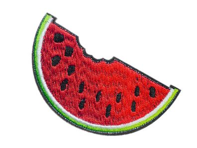 Wassermelone Bügelbild Aufnäher Aufbügler Miniblings Früchte Obst Melone Sommer