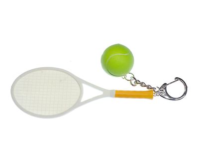 2er Tennis Schlüsselanhänger Miniblings Anhänger Ballsport Ball Bälle Sport