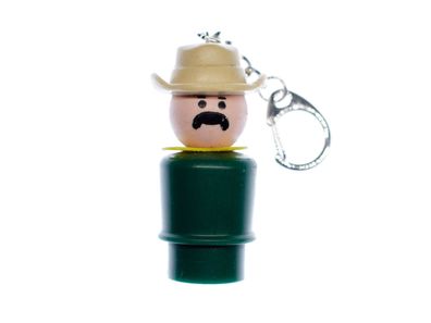 Fisher Price Little People Figur Vintage Retro Schlüsselanhänger Cowboy Mann