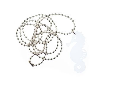 Seepferdchen Kette Halskette Miniblings 80cm Seepferd Ozean Aquarium Meer