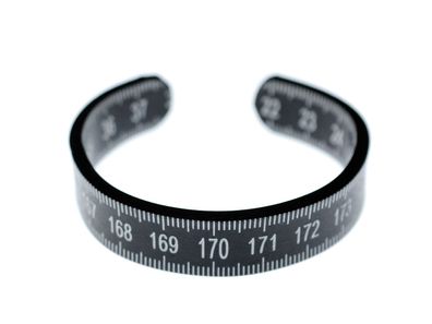 Zollstock Armband Miniblings Messen Maßband Metermaß Upcycling Recycling Schwarz