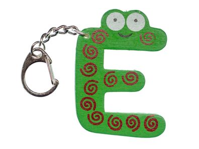 E Buchstabe Schlüsselanhänger Miniblings Anhänger Buchstaben Initiale Grün Holz