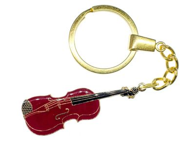 Geige Schlüsselanhänger Miniblings Anhänger Violine Instrument Geigerin Metall