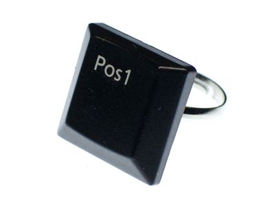 Pos1 Tastaturring PC Zeichen Taste Ring Miniblings Computer Tastatur