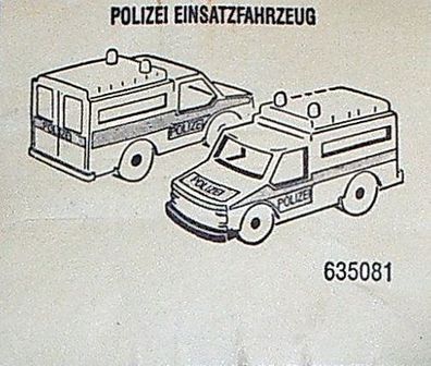 Aufkleber Polizei Einsatzfahrzeug