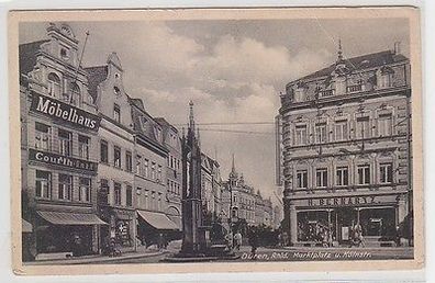 09994 Ak Düren im Rheinland Marktplatz und Kölnstrasse um 1940