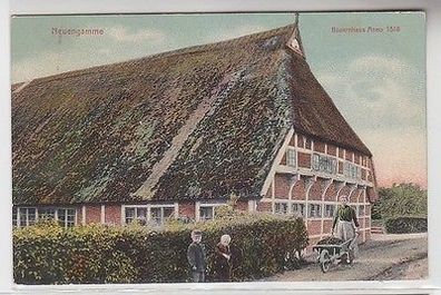 64093 Ak Neuengamme Bauernhaus Anno 1818