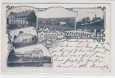 65202 Mehrbild Ak Gruss aus Dittersdorf 1903