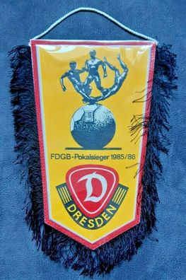 Wimpel !Fehldruck! SG Dynamo Dresden FDGB Pokalsieger 1985/86 DDR Oberliga SGD