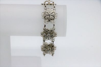 6-teilige Set (Gürtel, Collier, Armband, Ring, Ohrringe, Brosche) aus 950er Silber