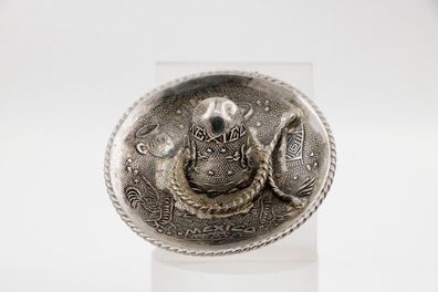 Brosche oder Anhänger "Sombrero" aus 925er Silber