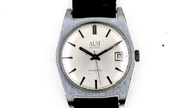 ALSI Suisse - Herren Automatik-Armbanduhr - Datum
