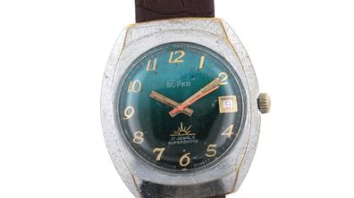 Vialux - Leder-Armbanduhr Handaufzug - Datum