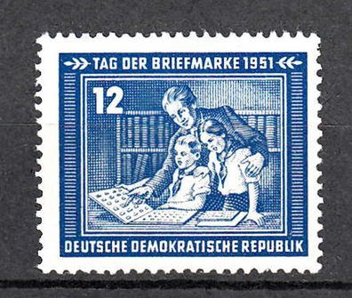 DDR 1951 Tag der Briefmarke MiNr. 295, postfrisch