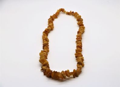 Halskette aus gelbem Natur-Bernstein