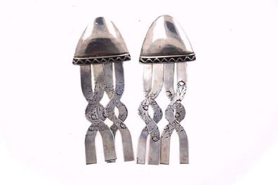 Ohrringe aus 925er Silber - Handarbeit mit Gravur