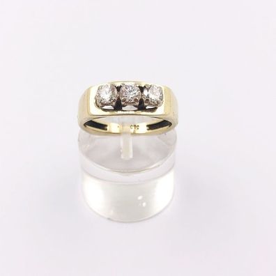 Memoiren Damen Ring aus 14 kt Gold mit 0.60 ct Diamanten - Gr 52 EU