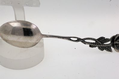 antiker Kaffeelöffel "Rose" aus 800er Silber