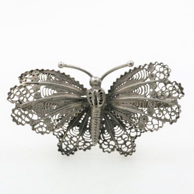 Antike Filigran Schmetterling Brosche