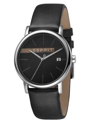 Esprit Timber Grey Black Herrenuhr ES1G047L0035