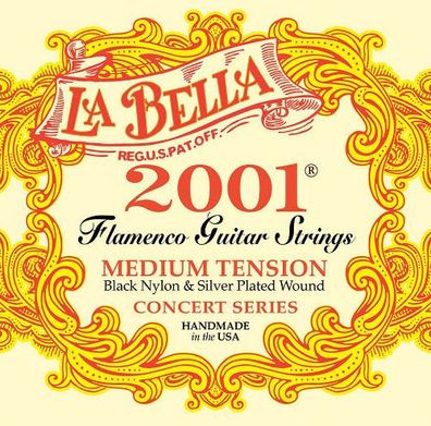 La Bella 2001 Flamenco, medium - Nylonsaiten für Flamencogitarre