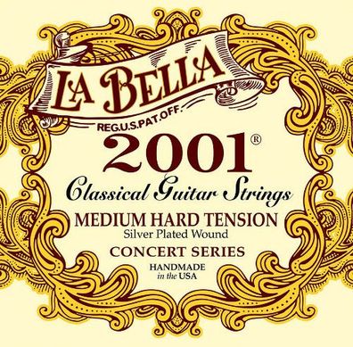 La Bella 2001, medium/ hard - Nylonsaiten für Konzertgitarre