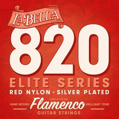 La Bella 820 Flamenco - red Nylon - Saiten für Flamencogitarre