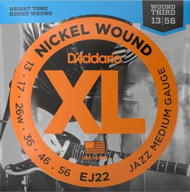 D'Addario EJ22 - Jazz medium (013-056) - Saiten für Jazz- oder E-Gitarre