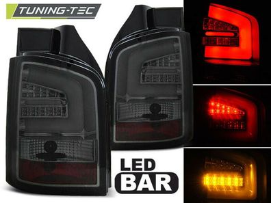 VW T5 Lightbar LED Rückleuchten Smoke-Rauch, Heckklappe 03-2009 Europaweit zugel